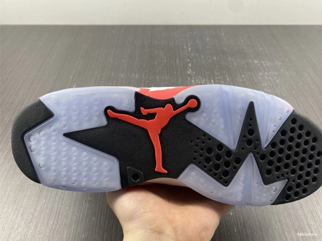 Rep TBkick (2014) White Retro Jordan 6 Infrared 384664-123 0813
